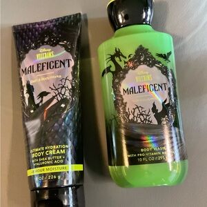 Bath and Bodyworks Disney Villians Maleficent Body Cream and Body Wash New